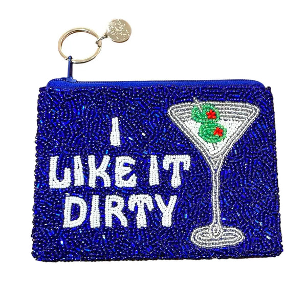 I Like It Dirty Beaded Pouch