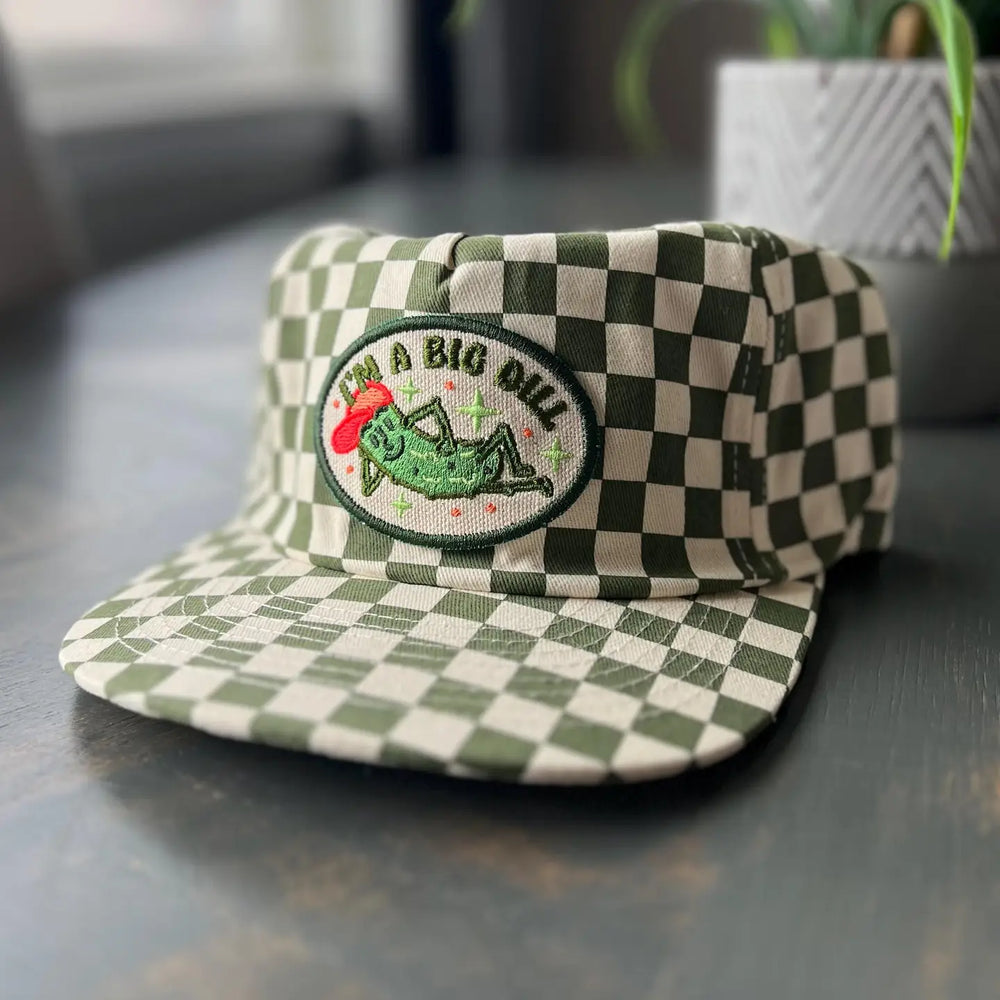 Big Dill Pickle Checkered Hat