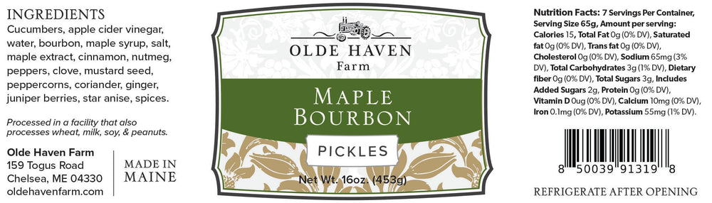 Maple Bourbon Pickles