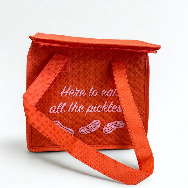 "Here To Eat All The Pickles" Insulated Bag