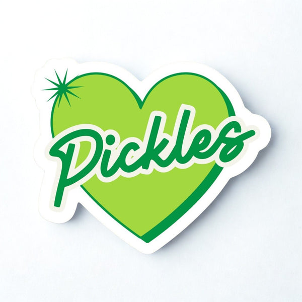 Pickles Heart Sticker