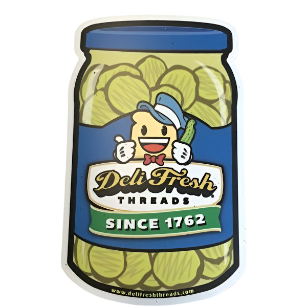 Deli Fresh Pickle Jar Sticker