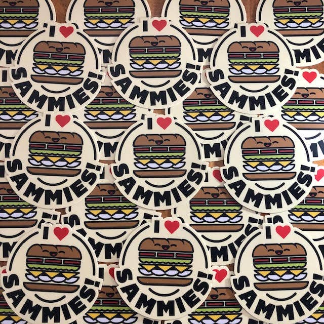 I Love Sammies! Sticker