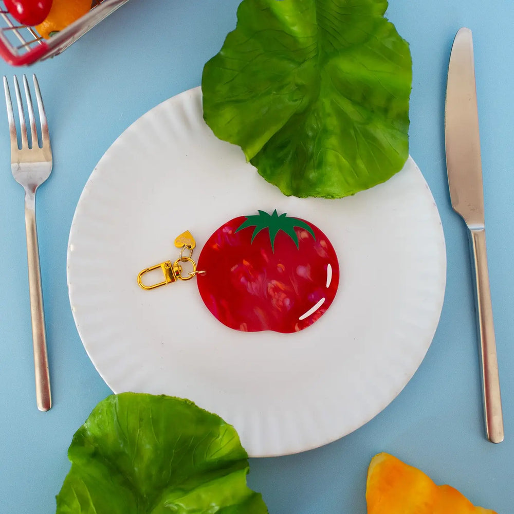 Acetate Tomato Keychain & Bag Charm