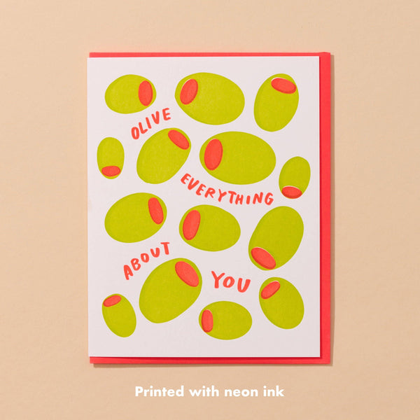 Olive Everything About You Greeting Card