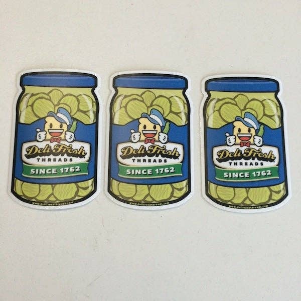 Deli Fresh Pickle Jar Sticker
