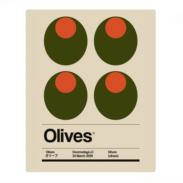 Olives Postcard