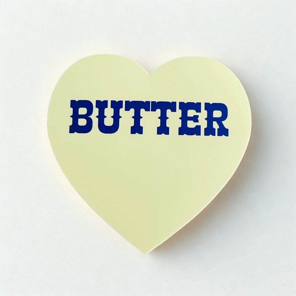 Butter Heart Sticker