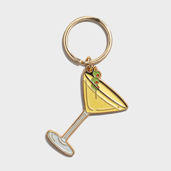 Olive Dirty Martini Enamel Keychain & Bag Charm