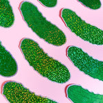 Glittery Pickle Sticker