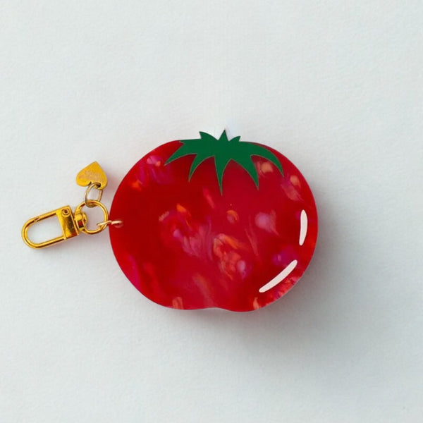 Acetate Tomato Keychain & Bag Charm