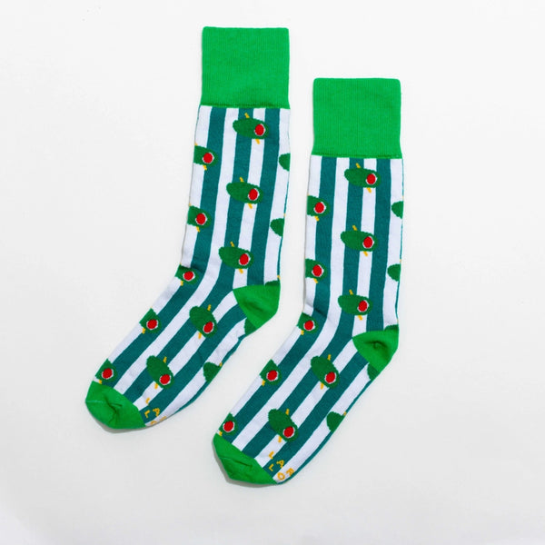 Olive Cotton Blend Socks