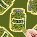 Pickles Jar Sticker