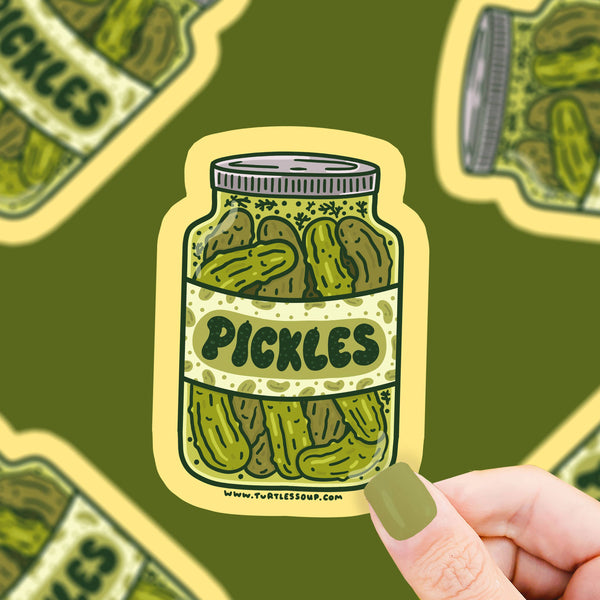 Pickles Jar Sticker