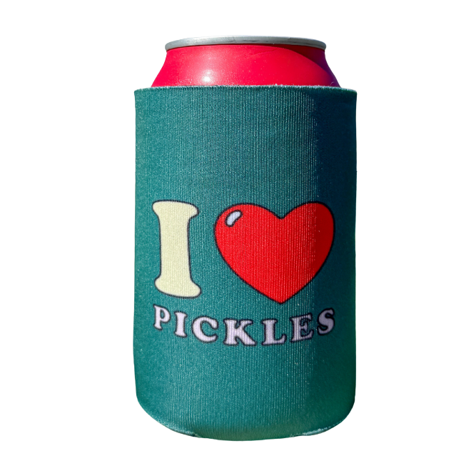 I Love Pickles Koozie