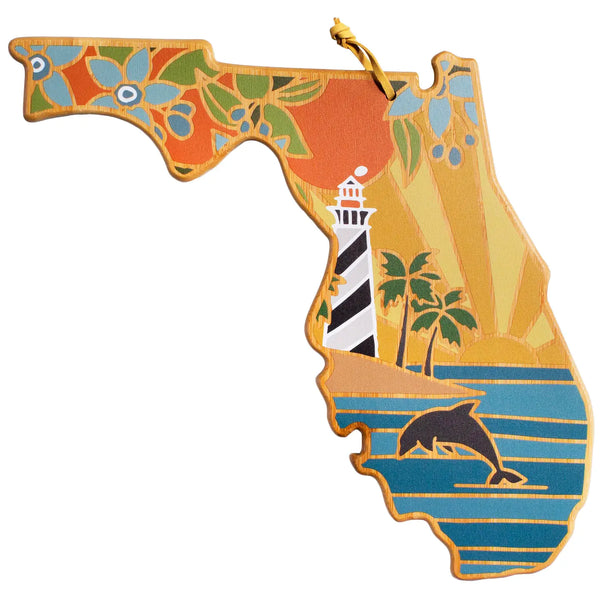 Florida Serving & Cutting Board with Artwork