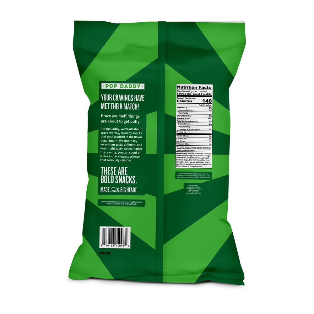 Claussen Dill Pickle Baked Puffs 6oz
