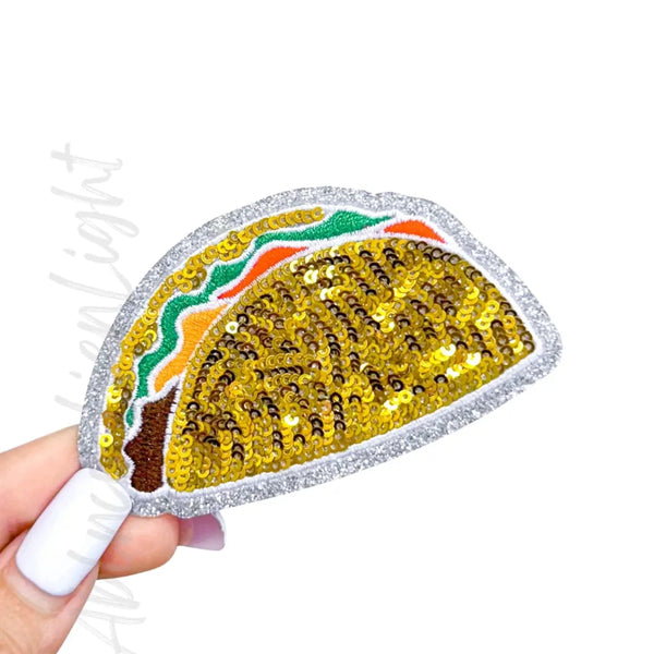 Taco Sequin Patch