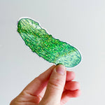 Glittery Pickle Sticker
