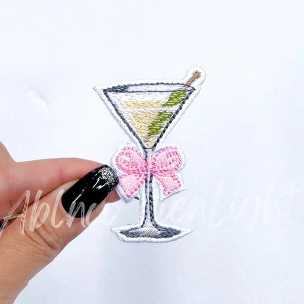 Small Martini Bow Patch
