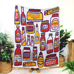 Condiments Knit Blanket