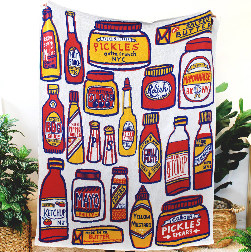 Condiments Knit Blanket