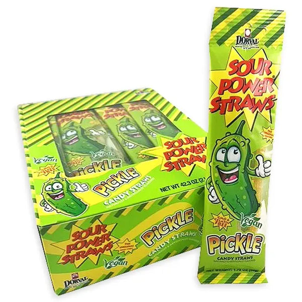 Sour Power Pickle Flavor Sour Straws