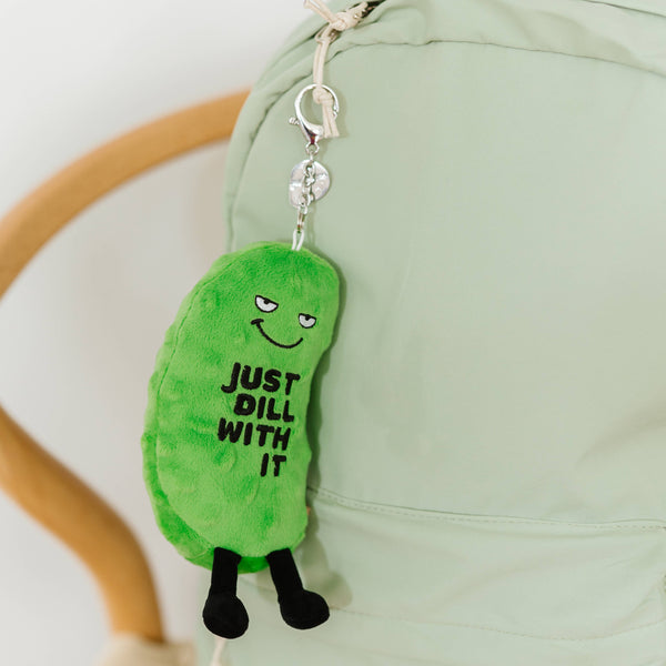 Just Dill With It Plush Pickle Bag Charm
