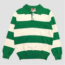 Striped Polo Sweatshirt