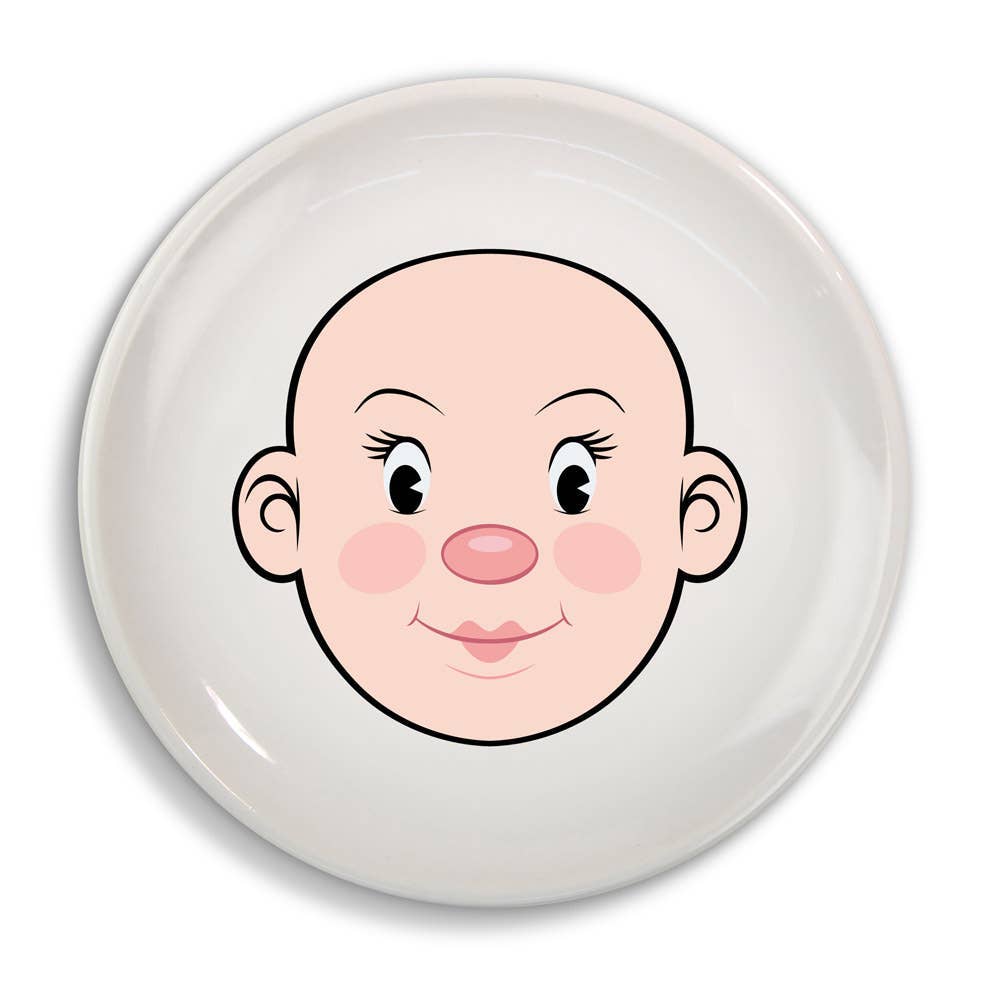 Ms Food Face Plate Girl