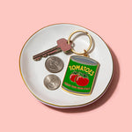 Tomato Can Enamel Keychain & Bag Charm