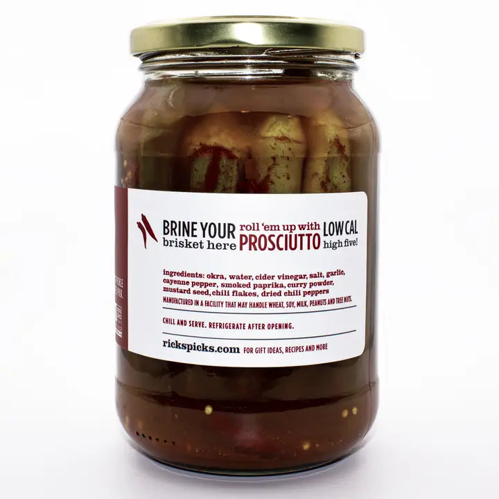 Smokra Spicy Pickled Okra with Smoked Paprika