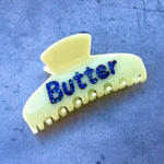 Butter Rhinestone Hair Claw