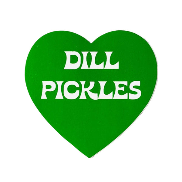 Dill Pickles Heart Sticker