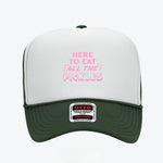 Here To Eat All The Pickles Trucker Hat