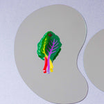 Large Rainbow Chard Hair Claw
