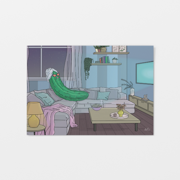 Night time Spa Pickle Card