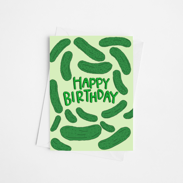 Happy Birthday Pickles Card