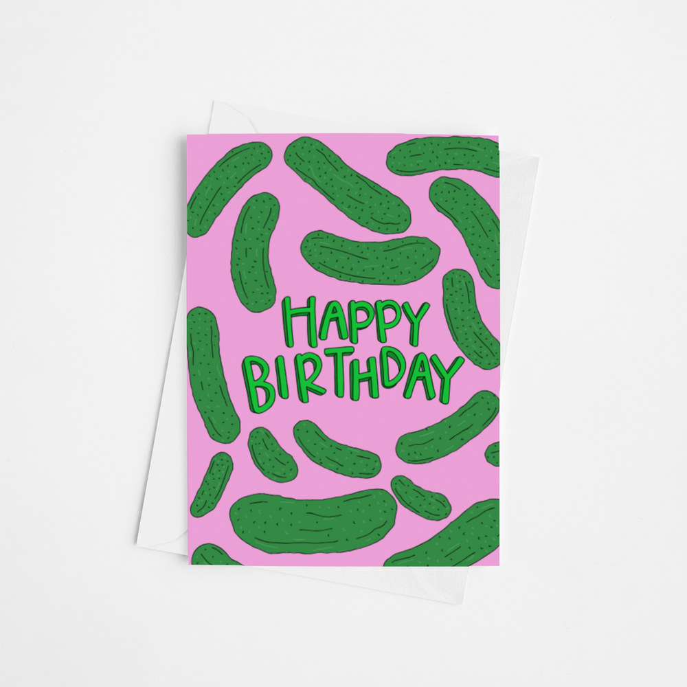 Happy Birthday Pickles Card