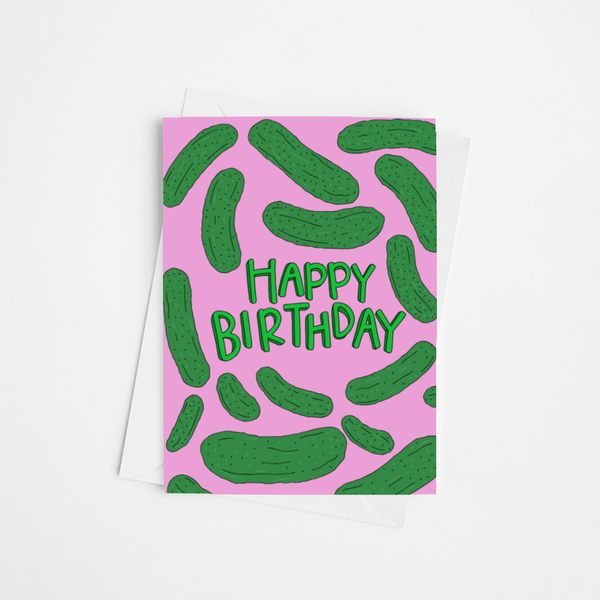 Happy Birthday Pickles Card