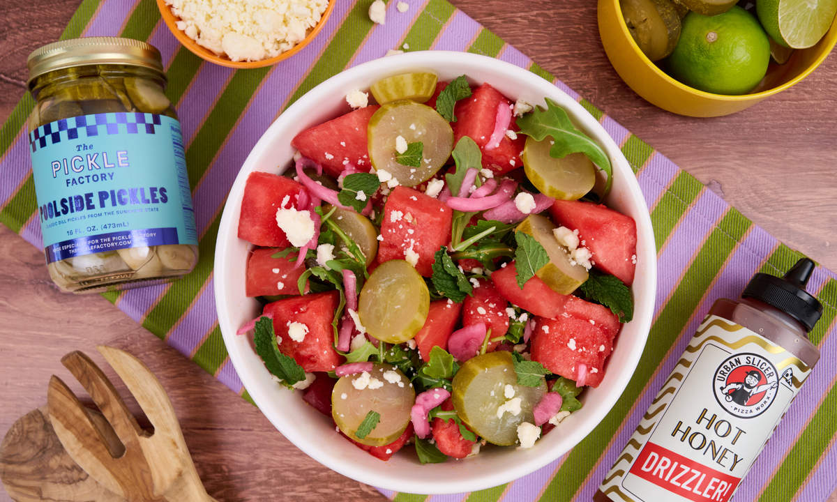 Watermelon Pickle Salad